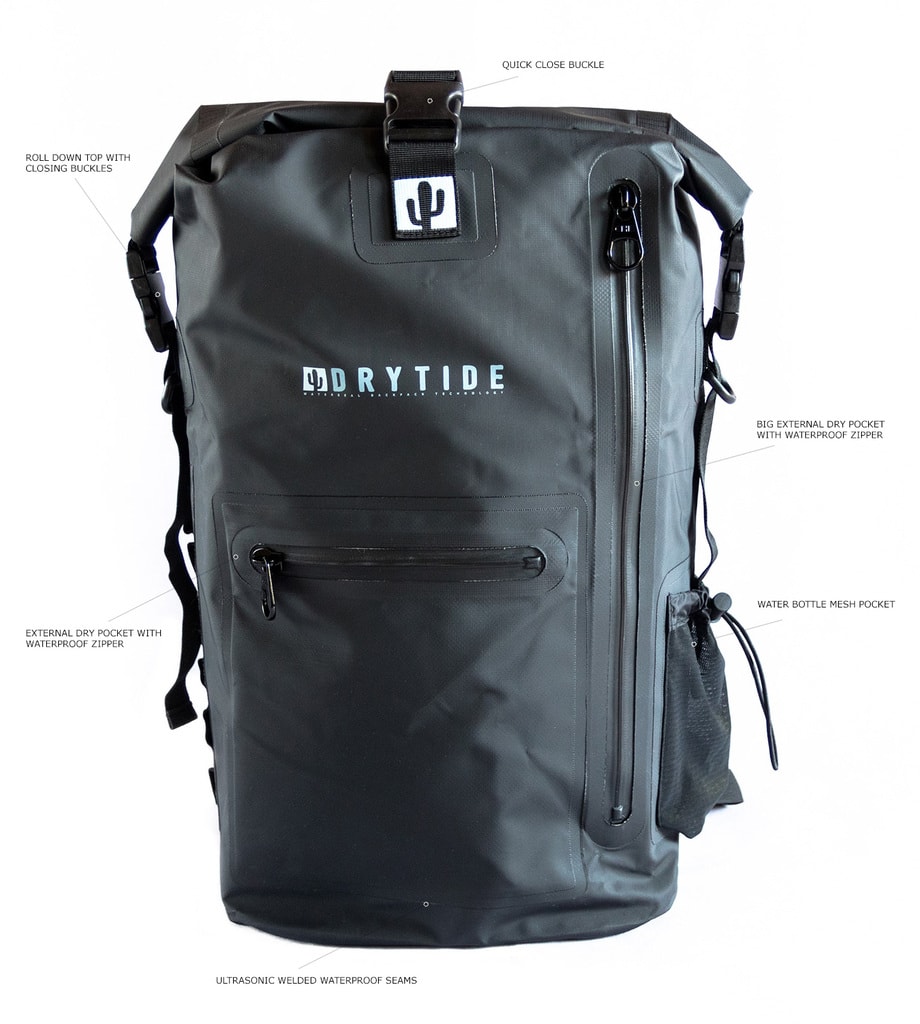 30L waterproof daypack features
