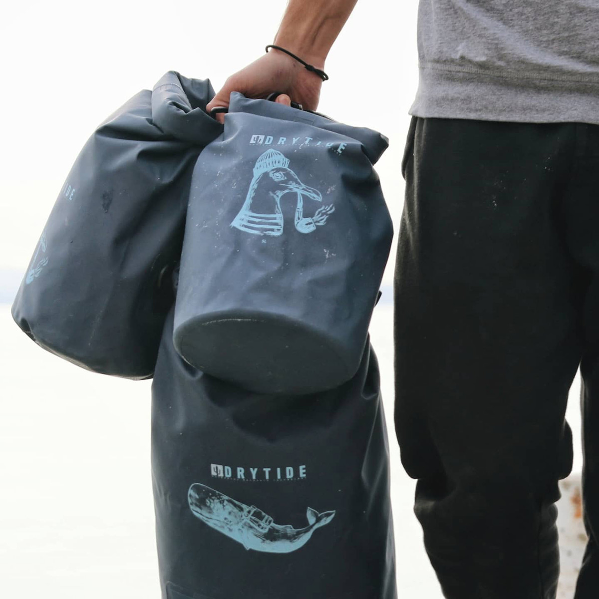Waterproof Dry Bag Set, 5L Fishing Floating Waterproof Dry Backpack Kit,  Orange