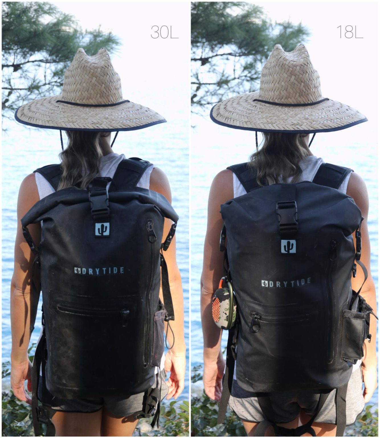 DryTide Backpack Size Comparison - DRYTIDE Waterproof Backpacks ...