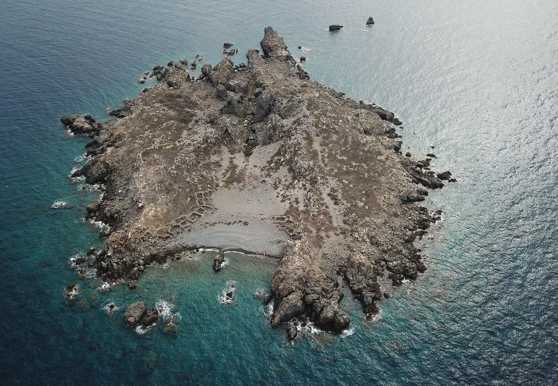 brusnik island from air