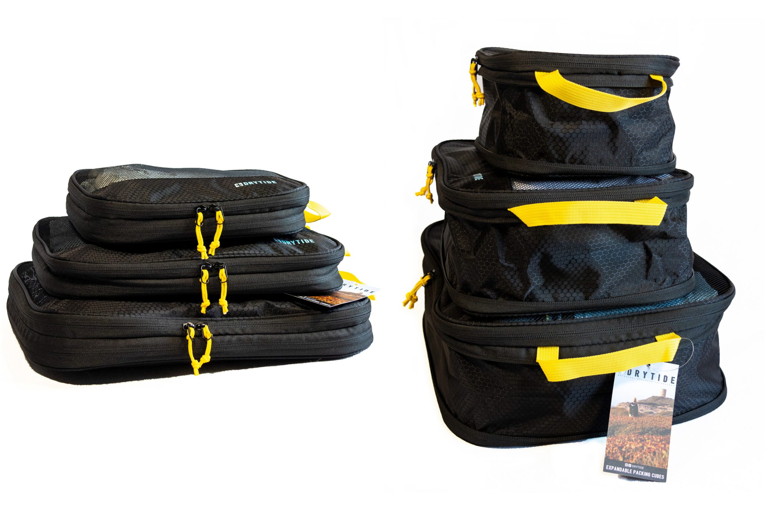 compressed and expanded DryTide packing cubes