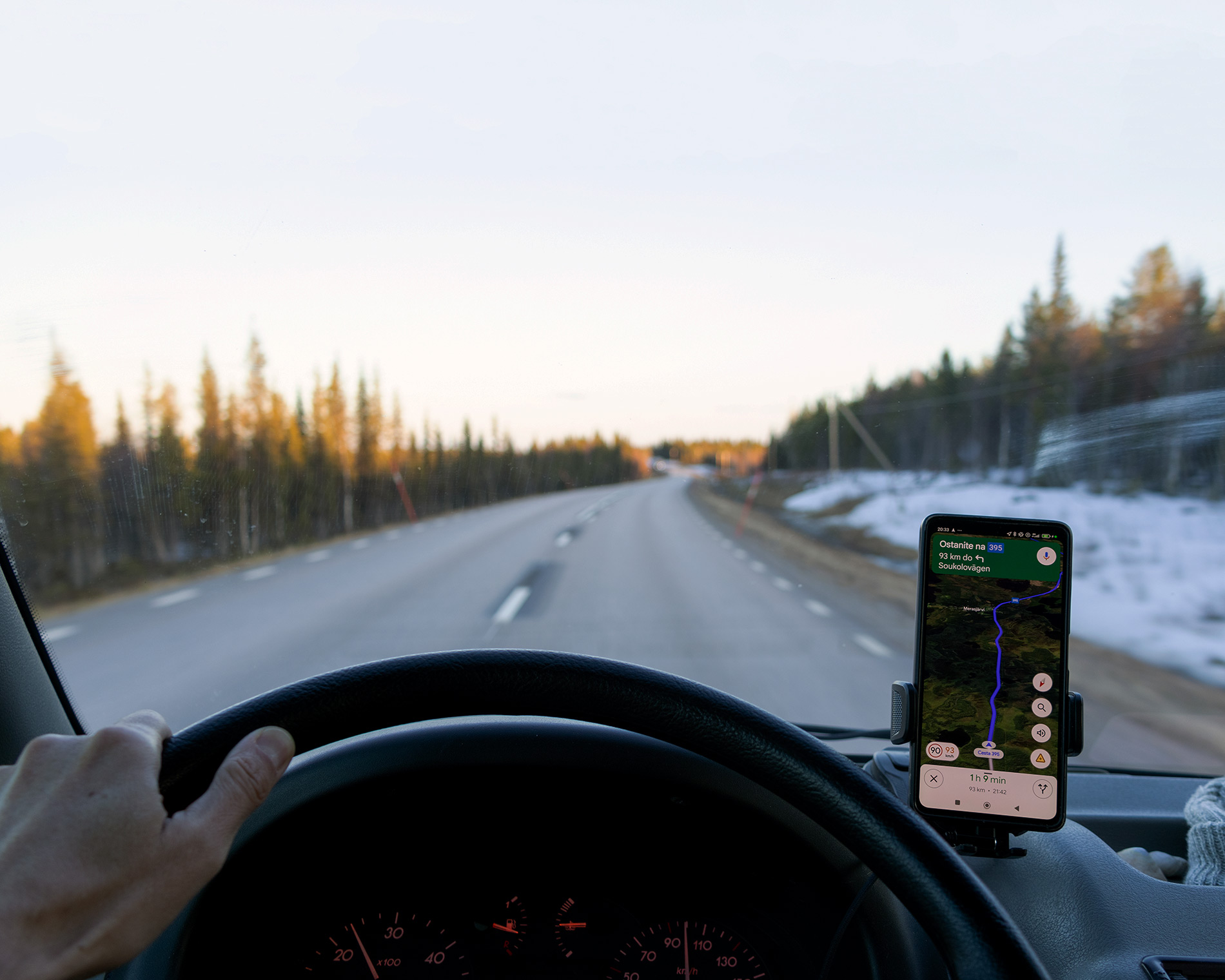driving through lapland
