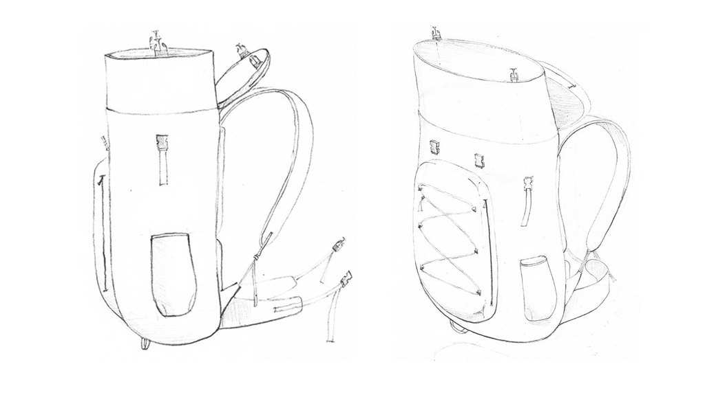 drytide backpack sketch
