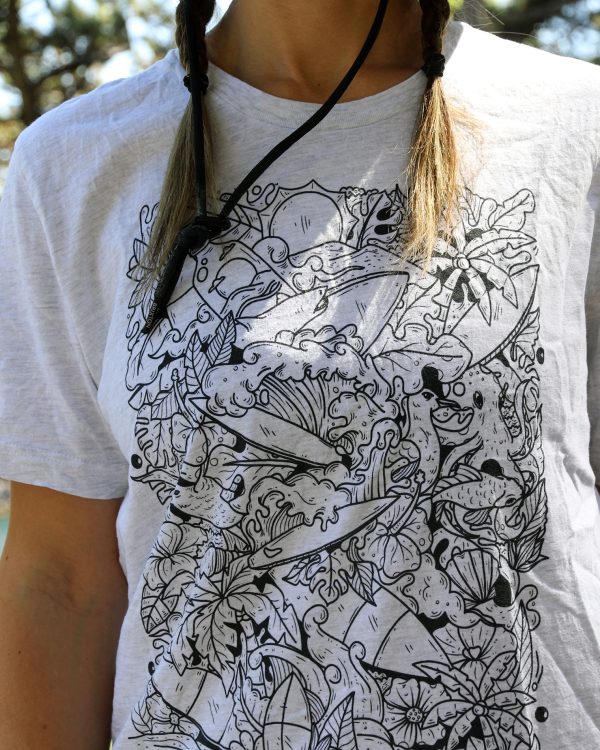 jungle madness tee closeup