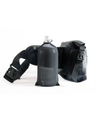 packable water bottle pocket on waterproof waist bag