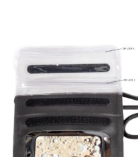 zip lock roll down waterproof phone bag closure